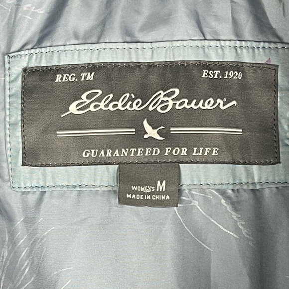 Eddie Bauer Down Puffer Mid Length Jacket Removable Hood Women’s Quilted Coat - Picture 8 of 9